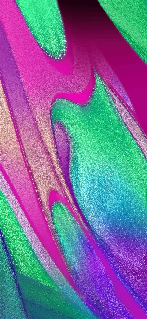 Download Samsung A51 Abstract Painting Green And Pink Aesthetic