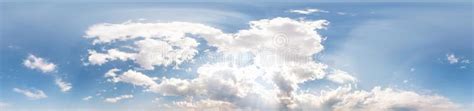 Seamless Cloudy Blue Sky Hdri Panorama 360 Degrees Angle