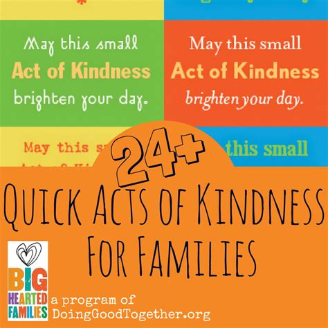 24 Quick Acts Of Kindness — Doing Good Together