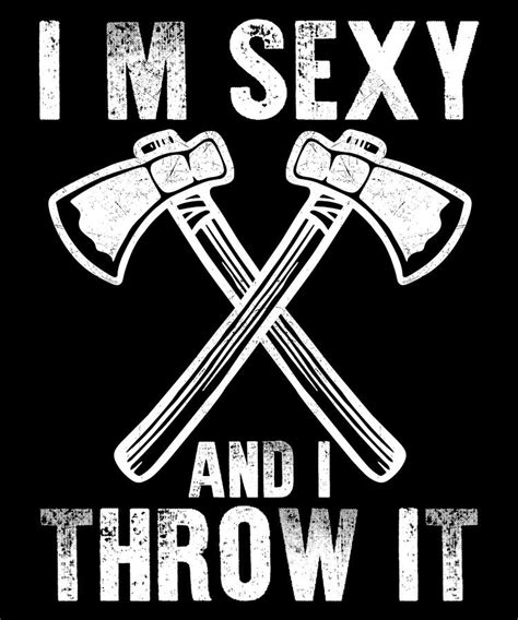 funny ax throwing axe thrower digital art by michael s