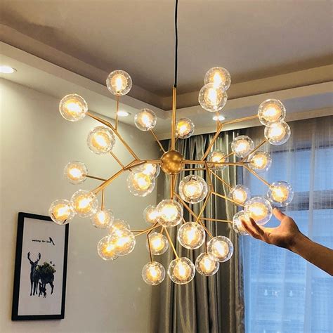 Led Firefly Sputnik Light Stylish Tree Branch Chandelier Lamp Wh Ap