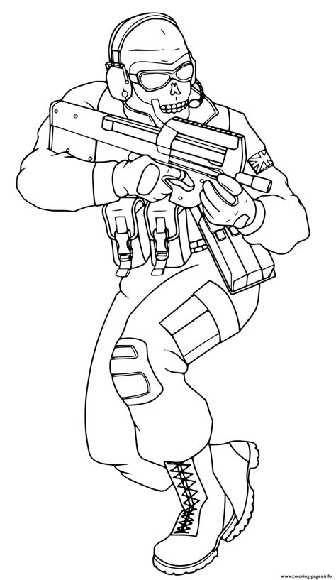 Call Of Duty Infinite Warfare Activision Coloring Page Printable