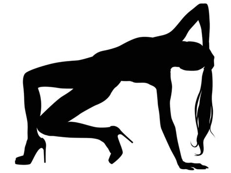 Sexy Woman Silhouette Stock Vector By ©snesivan888 21339827