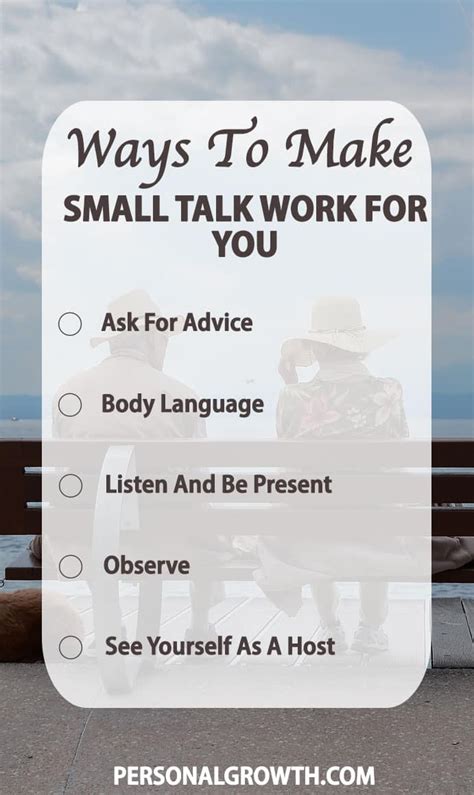 7 Ways To Make Small Talk Work For You