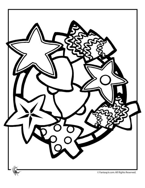 This gingerbread man coloring sheet is perfect for a class party or class gift for your little one's friends! Christmas Cookies Coloring Page | Woo! Jr. Kids Activities