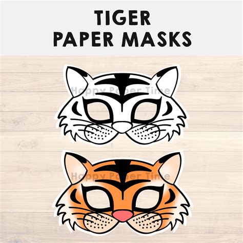 Tiger Mask Printable Template Papercraft Pdf Pattern Tiger Mask Porn
