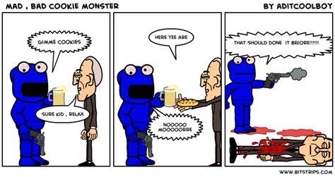 Mad Bad Cookie Monster Bitstrips