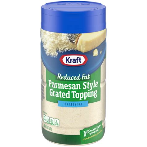 Kraft 100 Grated Parmesan Reduced Fat Cheese Shaker 8 Oz Bottle Buy