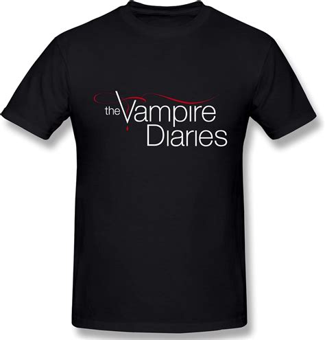 Vampire Diaries Logo T Shirt Da Uomo Casual Stampa Creativa Girocollo