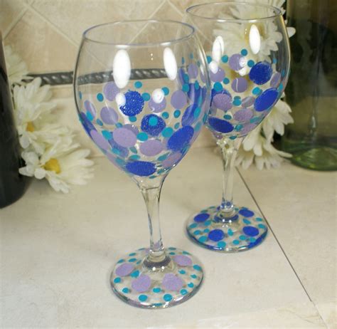 Hand Painted Wine Glasses Wine Glasses Friends By Mycreativetable