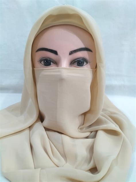 Plain Niqab Ready To Wear Beige SuZain Hijabs