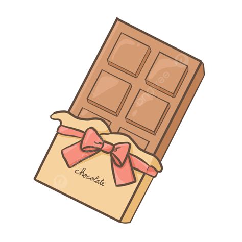 Chocolate Bar Valentine Cute Chocolate Png Transparent Clipart Image