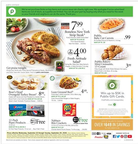 Available in select zip codes or locations. Publix Christmas Dinner / Publix aprons® polar penguin ...