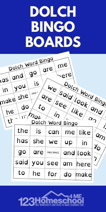 Sight Word Bingo Free Homeschool Deals