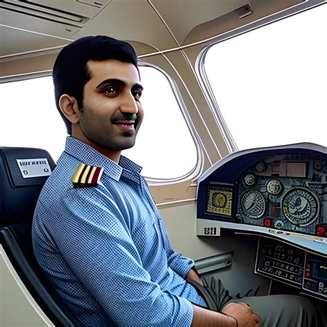 Pilot Mohammad Faridzadeh in the plane - Arthub.ai