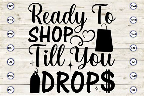 Ready to Shop Till You Drop Graphic by ArtUnique24 · Creative Fabrica