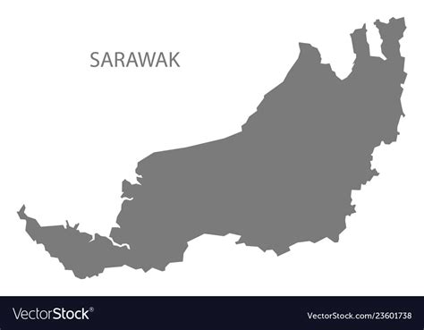 Sarawak Map Vector