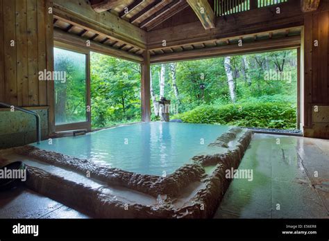 Typical Japanese Rotenburo Hotspring Onsen This Is In Shirahone Onsen