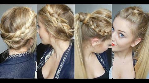 Coiffures avec Tresses cheveux longs, mi-longs - YouTube