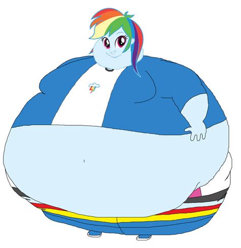 Fat Rainbow Dash Eqg By Thegothengine On Deviantart