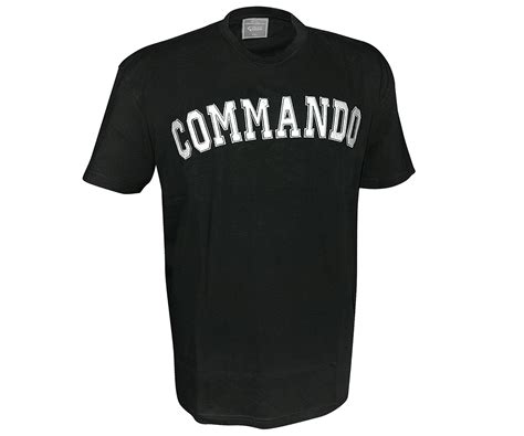 Commando App T Shirt Schwarz Commando Industries