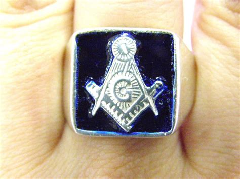 925 Sterling Silver Freemasons Masonic Lodge Ring Twins Jewelry Store
