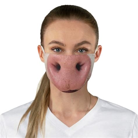 Pig Nose Face Mask Animal Face Mask Funny Pig Snout Mask Etsy