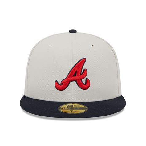 Official New Era Varsity Letter Atlanta Braves 59fifty Fitted Cap C125