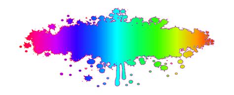 Grunge Rainbow Splatter Openclipart