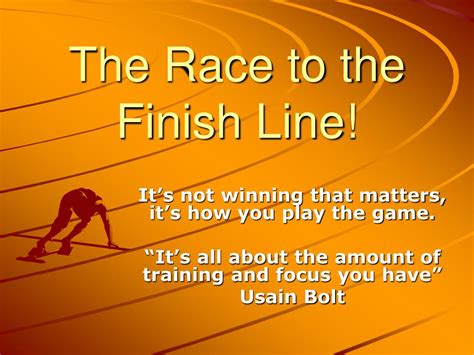 Ppt The Race To The Finish Line Powerpoint Presentation Free