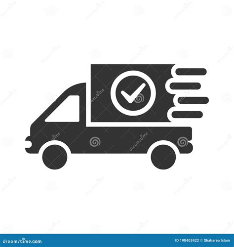 Shipping Delivered Icon Stock Vector Illustration Of Fast 198403422
