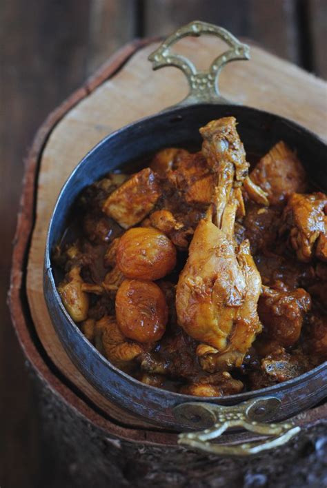 Sali Jardaloo Murghichicken With Apricot And Fried Potatoes And The