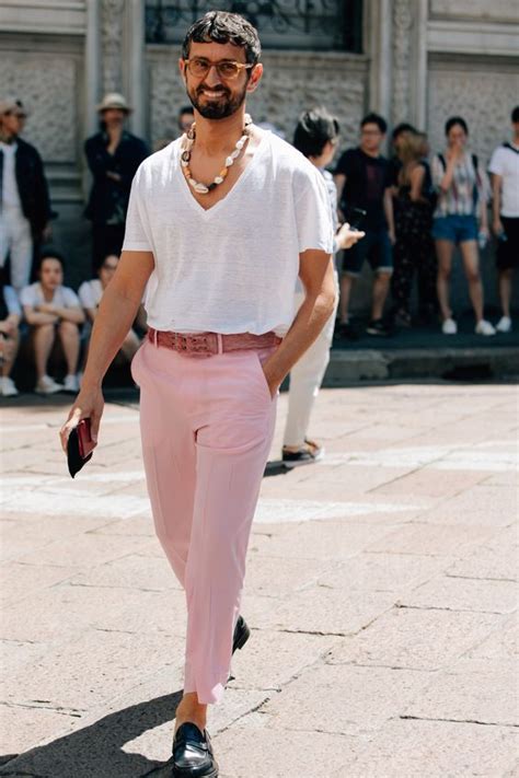 Pink Formal Trouser Mens Clothing Ideas With White T Shirt Mens Pink