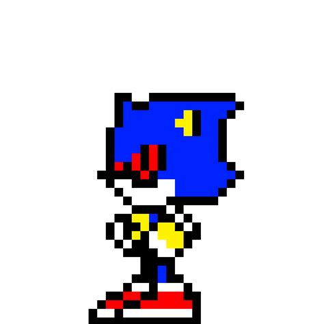 Pixilart Simple Metal Sonic By Pixel Perfect