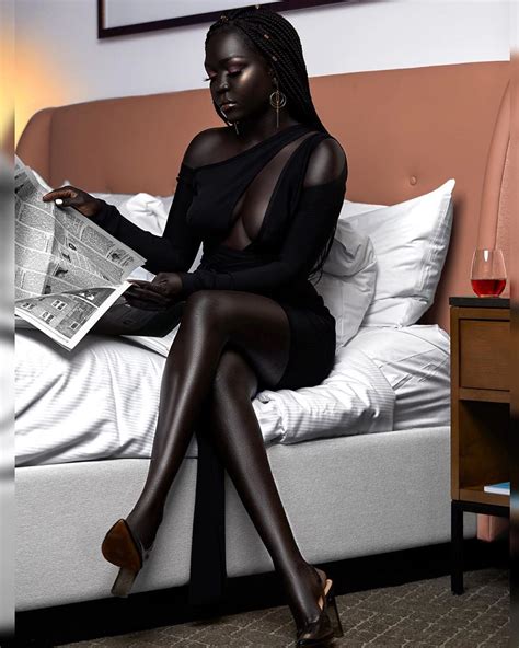 nyakim gatwech images meet queen of the dark beautiful sudanese model who has darkest skin