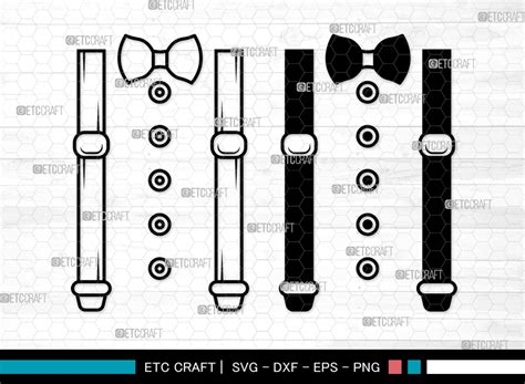 Suspenders Svg Suspenders Silhouette Graphic By Pixel Elites