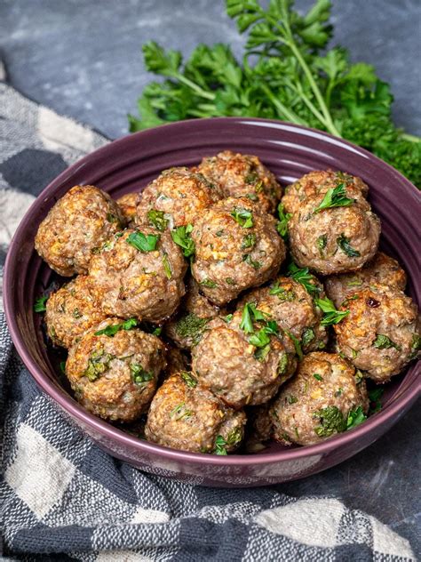 Healthier Oven Baked Meatballs Skinny Spatula
