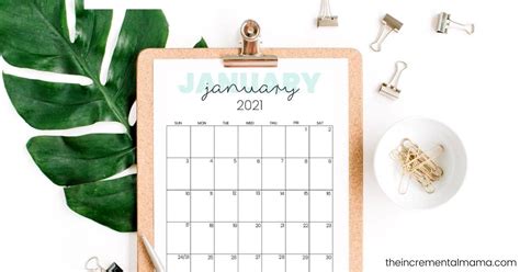 This 2021 year at a glance calendar is downloadable in both microsoft word and pdf format. Cute 2021 Printable Calendar (12 Free Printables)
