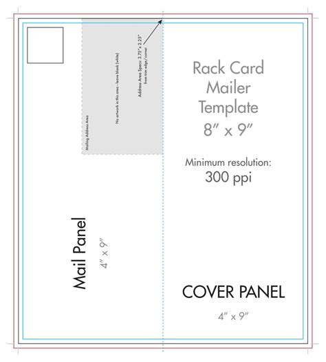 Half Fold Card Template