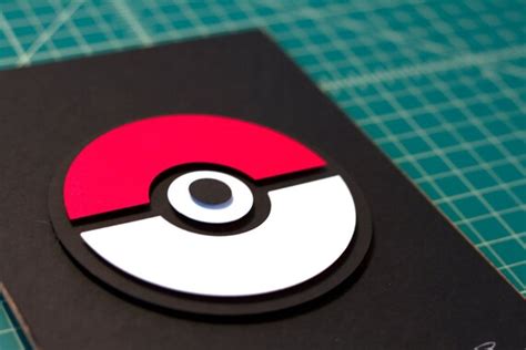 Items Similar To Pokemon Pokeball 5x7 Handmade Papercraft On Etsy