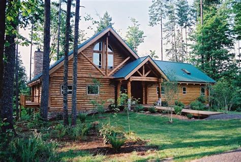 Willamette Log Home Model Preassembled Log Homes And Cabins By