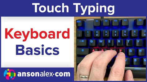 Typing Tutorial Keyboard Basics Youtube