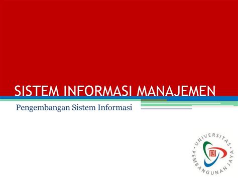 Sistem Informasi Manajemen Ppt Download