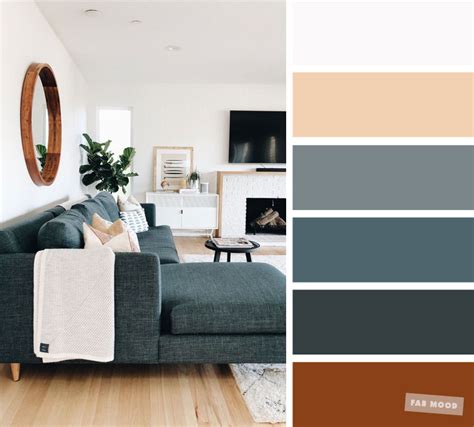 The Best Living Room Color Schemes Dark Green Grey