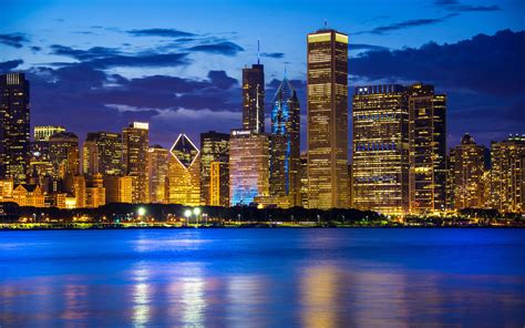 Chicago Night Sky Wallpapers Top Free Chicago Night Sky Backgrounds