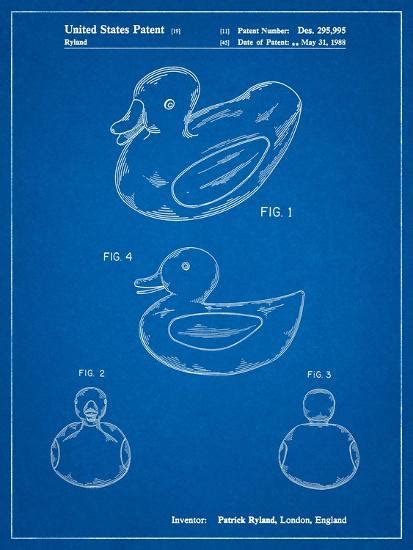 Rubber Ducky Patent Prints Cole Borders