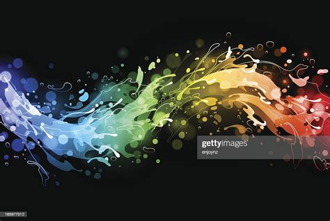 Rainbow Water Splash High Res Vector Graphic Getty Images