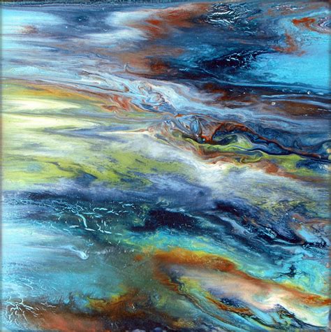 Original Fluid Acrylic Universe Night Sk Painting By Holly Anderson