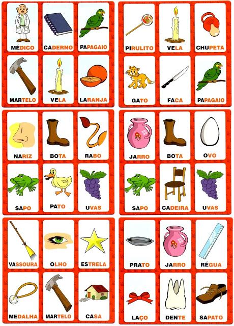 Alfabetiza O Atividades Jogos Para Alfabetizar Bingo Dos Sons