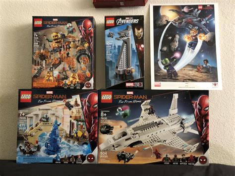 Finally Got All The Spider Man Far From Home Lego Sets And Lego Sent